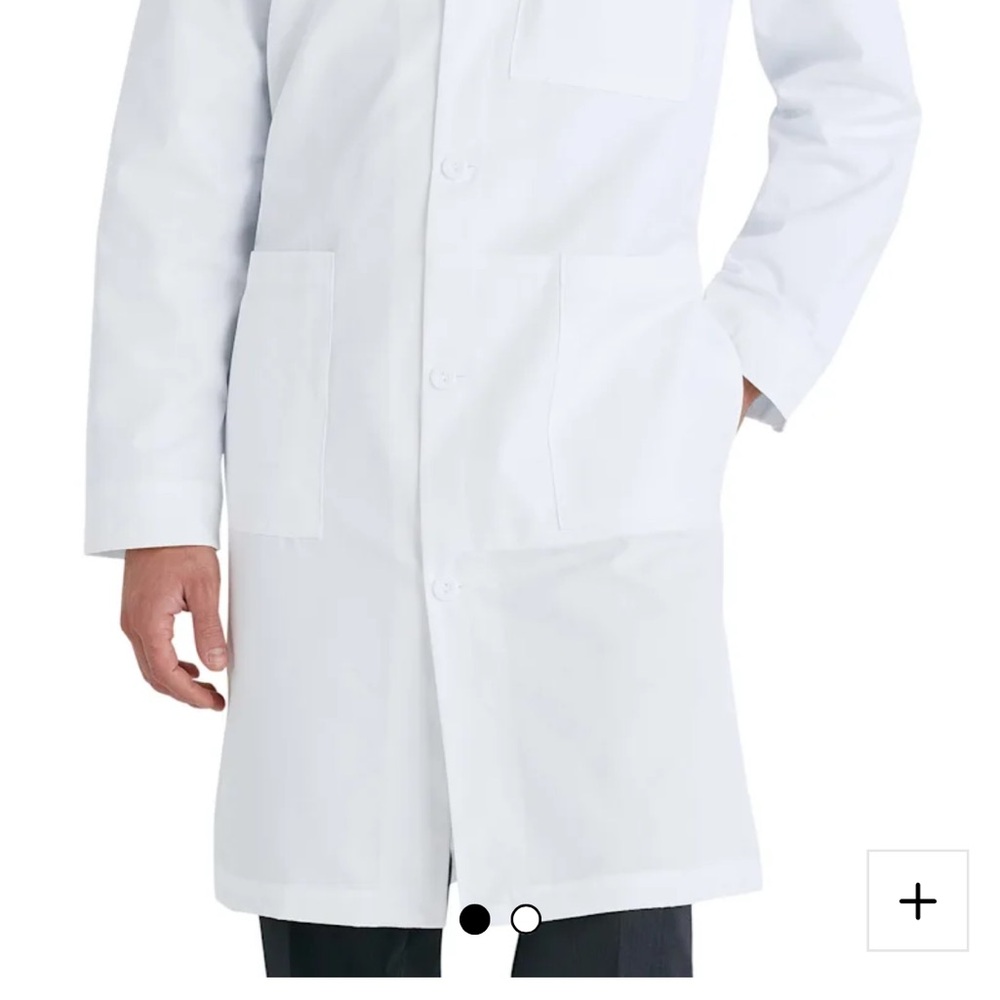 META White Men's Lab Coat